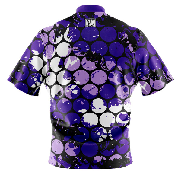 Build Your Own Violet Bubblegrid Bowling Jersey