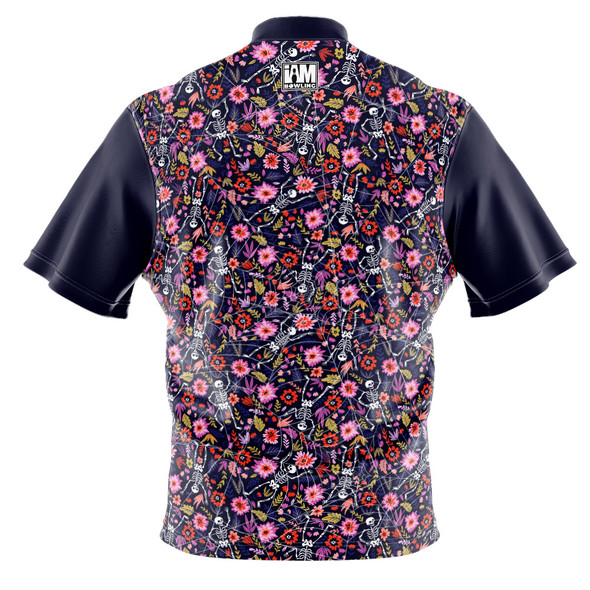 Build Your Own Floral Dia De Los Muertos Bowling Jersey