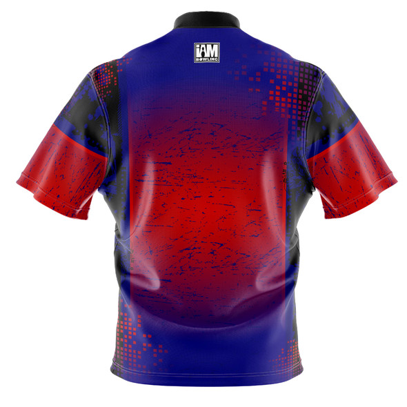 Build Your Own Blue & Red Radiance Bowling Jersey