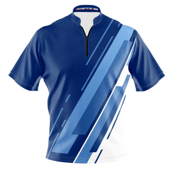 Build Your Own Blue Stripe Flair Bowling Jersey