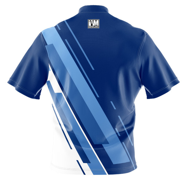Build Your Own Blue Stripe Flair Bowling Jersey