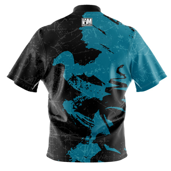 Build Your Own Blue Splatter Bowling Jersey