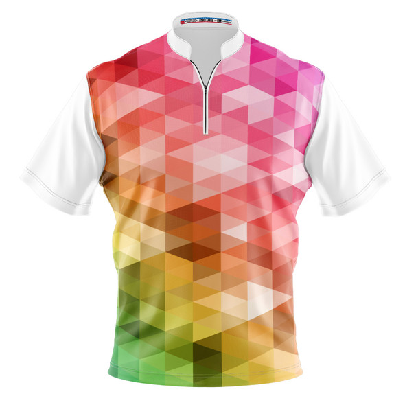 Build Your Own Rainbow Mosaic Bowling Jersey