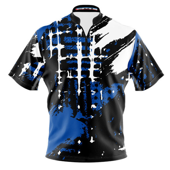 Build Your Own Blue Urban Splatter Bowling Jersey