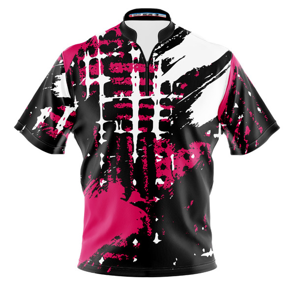 Build Your Own Pink Urban Splatter Bowling Jersey