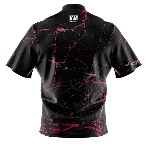 Build Your Own Pink Spider Web Bowling Jersey