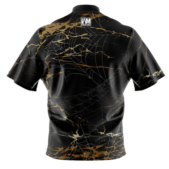 Build Your Own Gold Spider Web Bowling Jersey