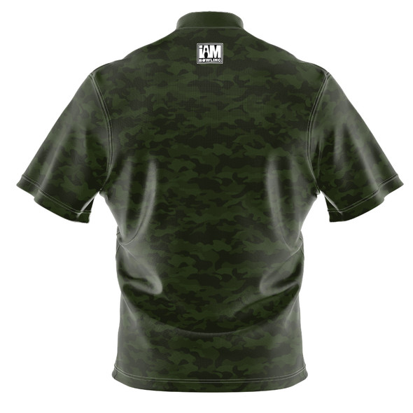 Build Your Own Green Camo Bowling Jersey