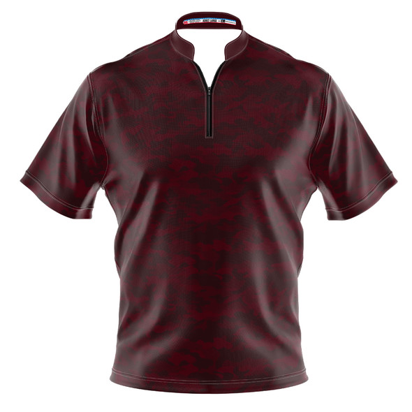 Build Your Own Burgundy Camo Bowling Jersey