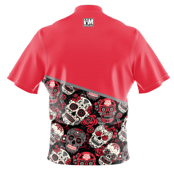 Build Your Own Scarlet Dia De Los Muertos Bowling Jersey