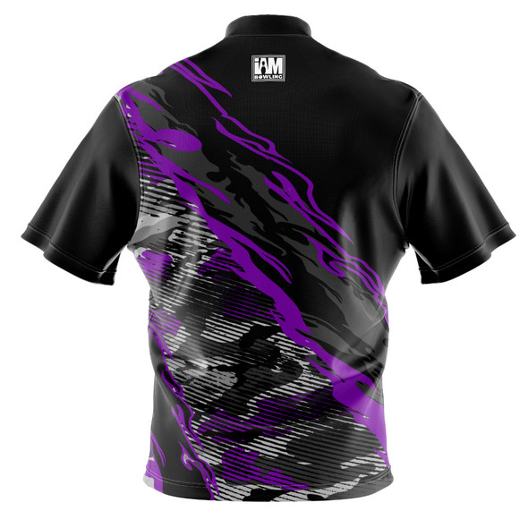 Build Your Own Violet Camouflage Bowling Jersey