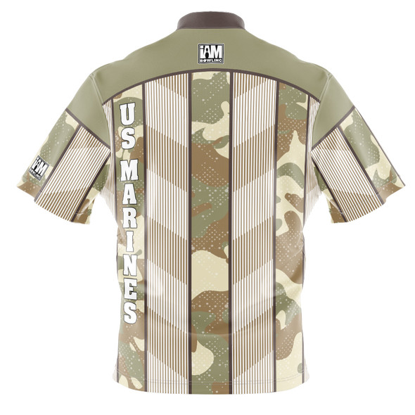 Signature Striped Marines Camo Bowling Jersey (Lettered Version)