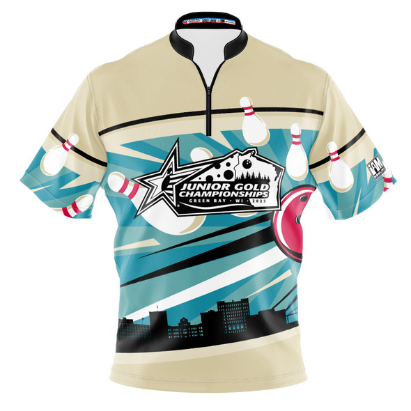 Official Junior Gold 2025 Blue Bayview Bowl Bowling Jersey