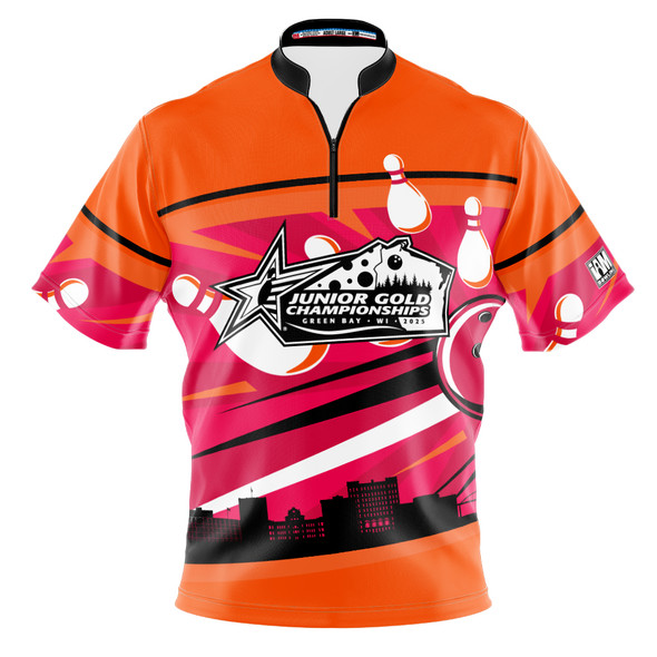 Official Junior Gold 2025 Orange Bayview Bowl Bowling Jersey