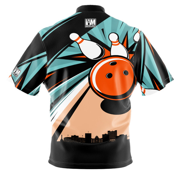 Official Junior Gold 2025 Green Strike Over the Bay Bowling Jersey