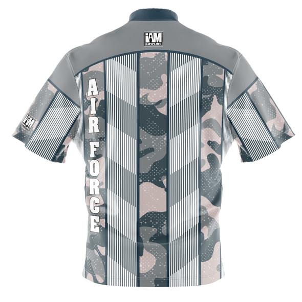 READY-2-SHIP Striped Air Force Camo Bowling Jersey (Lettered Version)