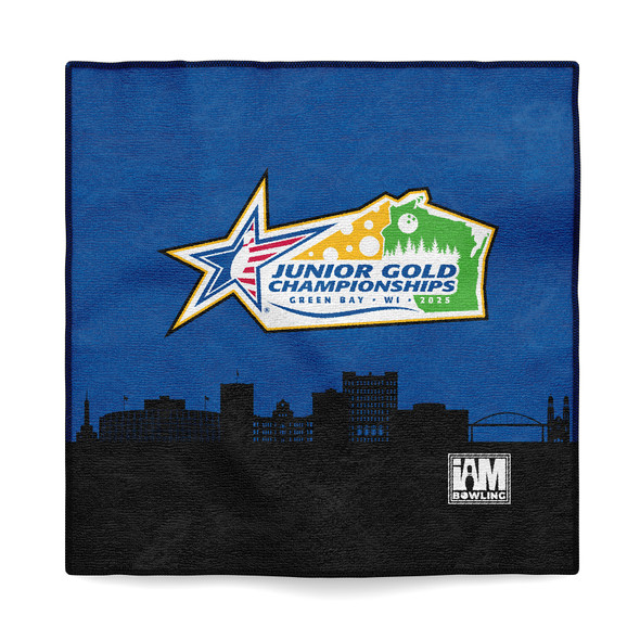 Official Junior Gold 2025 Blue Microfiber Towel