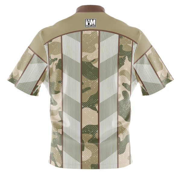 Build Your Own Striped Army Camo Bowling Jersey
