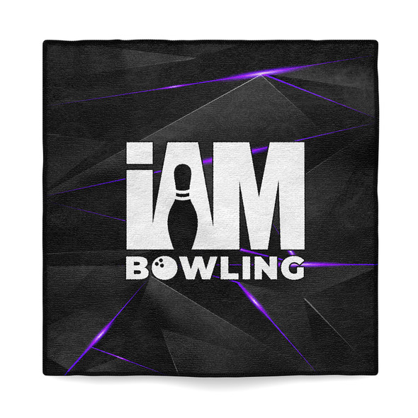 Violet Fragments Microfiber Towel