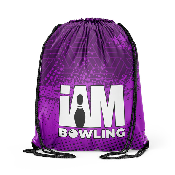 Plum Prism Drawstring Backpack