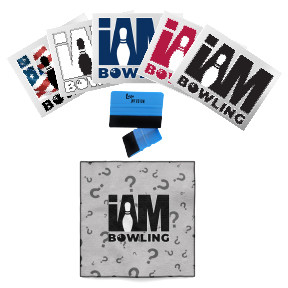 I AM Bowling™ Logo 3D UV Decal Pack & IAB Towel Bundle