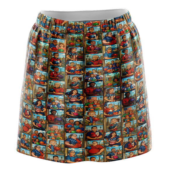 Bowler Collage Skirt