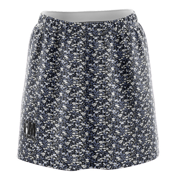 Blue Bloom Skirt