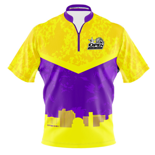 2026 USBC Open Championship Yellow Grunge Bowling Jersey