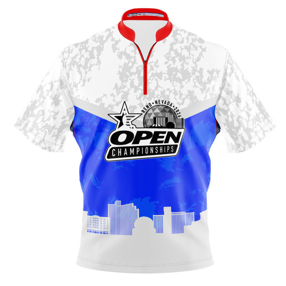 2026 USBC Open Championship White Grunge Bowling Jersey