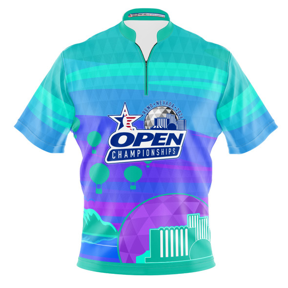 2026 USBC Open Championship Aqua Horizon Bowling Jersey