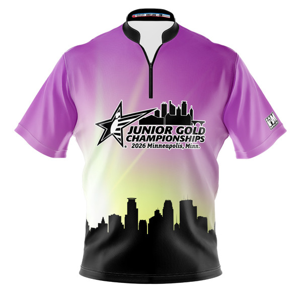 2026 Jr Gold Championship Purple Skyline Bowling Jersey