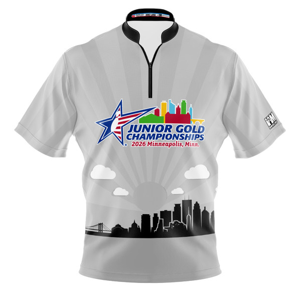 2026 Jr Gold Championship Grey Sunrise Bowling Jersey