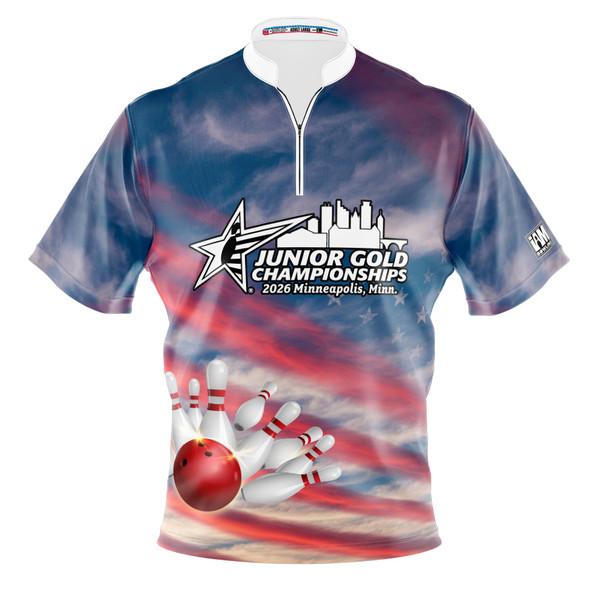 2026 Jr Gold Championship Patriotic Sky Bowling Jersey