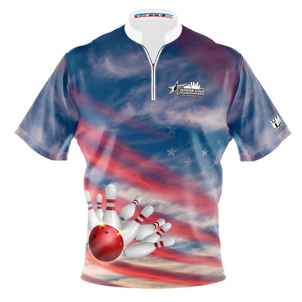 2026 Junior Gold Championships Patriotic Sky Bowling Jersey