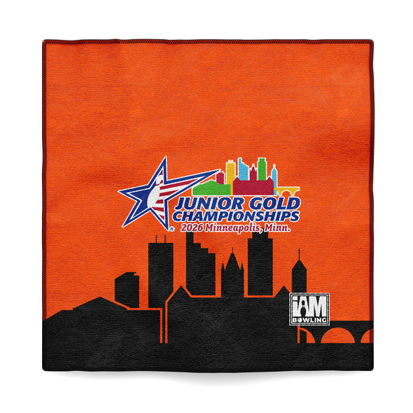 2026 Junior Gold Championships Orange Microfiber Towel