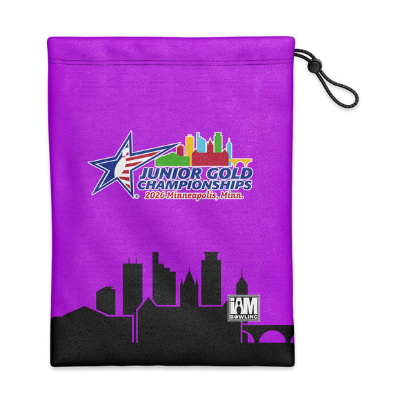 2026 Junior Gold Championships Purple Shoe Bag