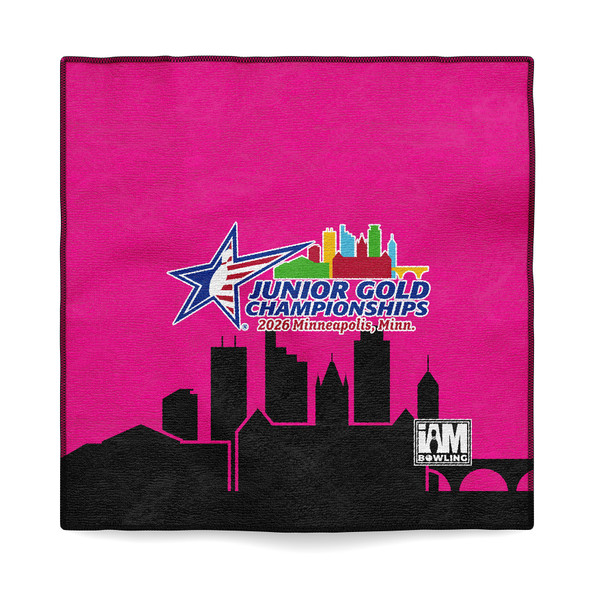 2026 Junior Gold Championships Pink Microfiber Towel