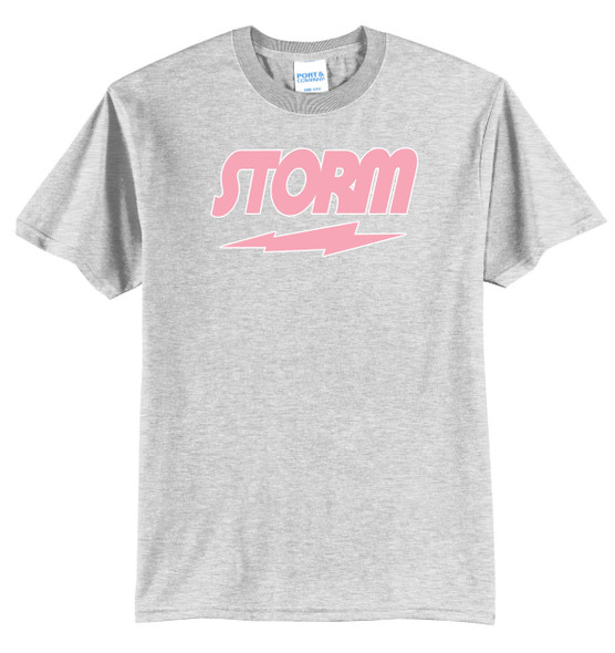 Storm Pink Logo with White Outline Tee