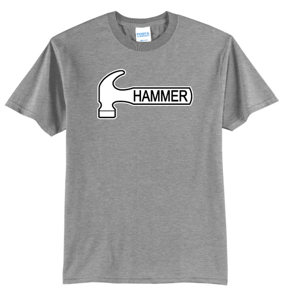 Hammer White Logo with Black Outline Tee