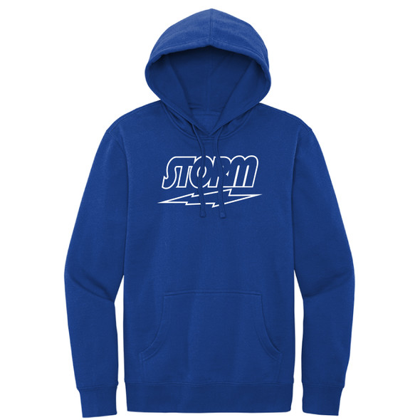 Storm White Outline Logo Hoodie
