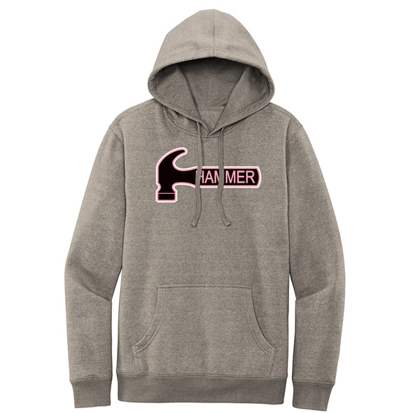 Hammer Black Logo with Pink Outline Hoodie