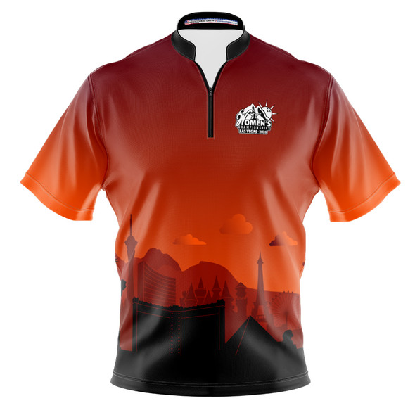 2026 USBC WC Burnt Orange Vegas Skyline Bowling Jersey