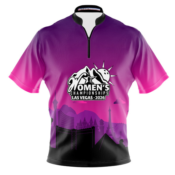 2026 USBC WC Purple Vegas Skyline Bowling Jersey