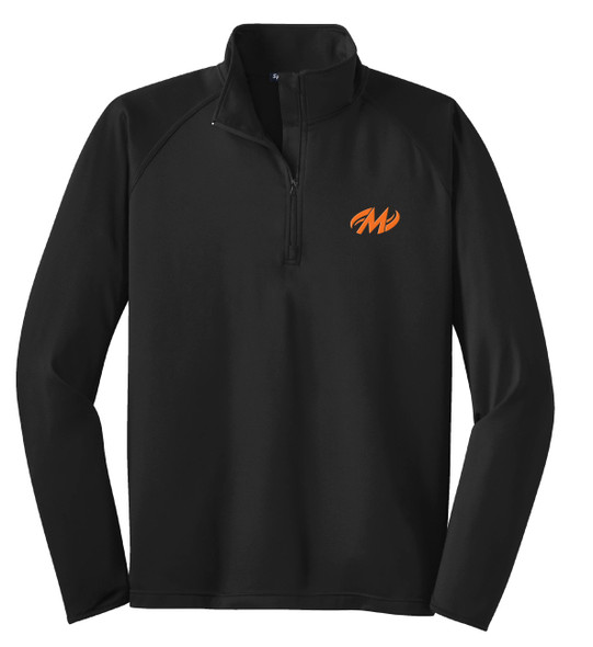 MOTIV "M" Orange Logo Men's 1/2-Zip Pullover Jacket