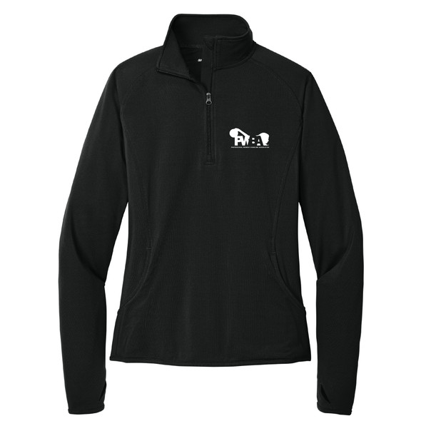 PWBA White Logo 1/2 Zip Pullover Ladies Jacket