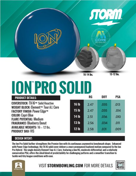 Storm Ion Pro Solid Bowling Ball