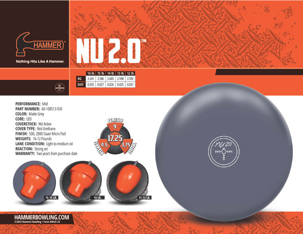 Hammer NU 2.0 Bowling Ball
