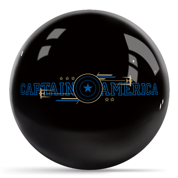 OTB Marvel Captain America Logos Bowling Ball