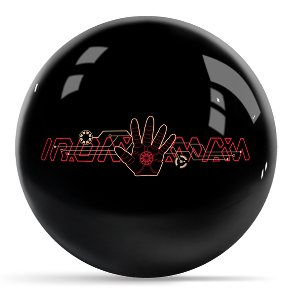 OTB Marvel Iron Man Logos Bowling Ball