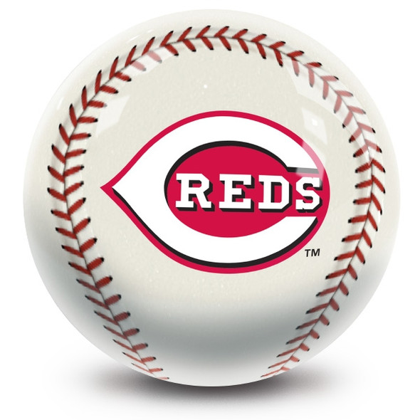 OTB MLB Cincinnati Reds Baseball Design Bowling Ball